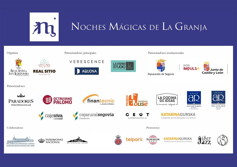 Noches mágicas en La Granja | Cartel oficial del festival