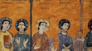 El origen del Camino | Escena de un beato (imagen: 39 escalones)