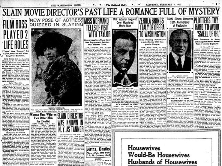 William Desmond Taylor: el crimen sin resolver que sacudió Hollywood