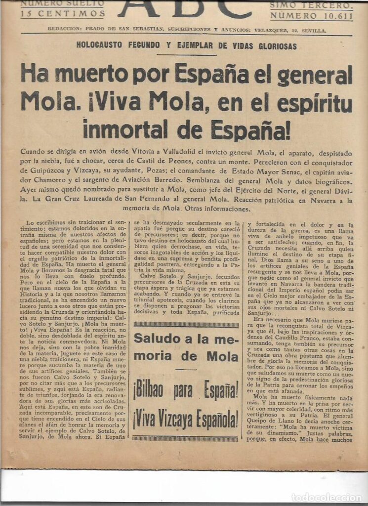 Mola y Sanjurjo: ¿Se deshizo de ellos Franco? 